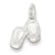 Sterling Silver Baby Shoes Charm hide-image