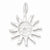Sterling Silver Sun pendant, Fine Pendants for Necklace