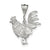 Sterling Silver Rooster Charm hide-image