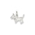 Scottish Terrier Charm in Sterling Silver