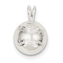 Sterling Silver Baseball Charm hide-image