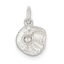 Sterling Silver Baseball Glove Charm hide-image