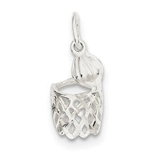 Sterling Silver Basketball Hoop Charm hide-image