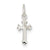 Sterling Silver Fleur De Lis Cross Charm hide-image