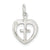 Sterling Silver Cross Heart Charm hide-image