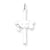 Sterling Silver Draped Cross Charm hide-image