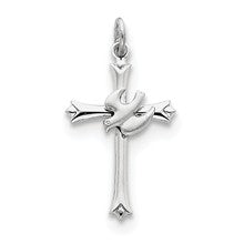 Sterling Silver Holy Spirit Cross with Dove Charm hide-image