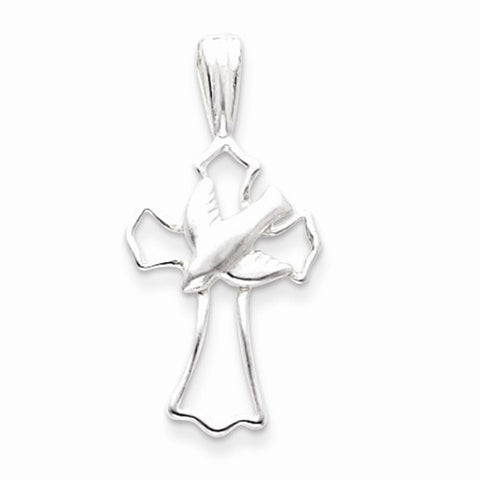 Sterling Silver Dove Cross pendant, Adorable Pendants for Necklace