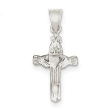 Sterling Silver Claddagh Cross Charm hide-image