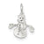 Sterling Silver Snowman Charm hide-image