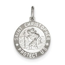 Sterling Silver St. Christopher Medal, Charm hide-image