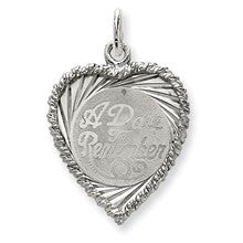 Sterling Silver A Date To Remember Disc Charm hide-image