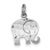 Elephant Charm in Sterling Silver