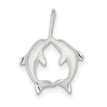 Sterling Silver Dolphins Charm hide-image