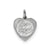 Best Friend Heart Disc Charm in Sterling Silver