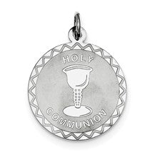 Sterling Silver Holy Communion Disc Charm hide-image