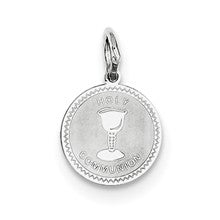 Sterling Silver Holy Communion Disc Charm hide-image