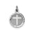 Cross Disc Charm in Sterling Silver