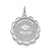 Graduation Day Disc Charm in Sterling Silver