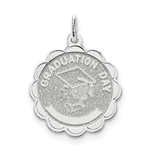 Sterling Silver Graduation Day Disc Charm hide-image