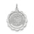 Graduation Day Disc Charm in Sterling Silver