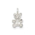 Teddy Bear Charm in Sterling Silver