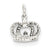 Sterling Silver Crown Charm hide-image