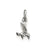 Hummingbird Charm in Sterling Silver