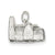 Westminster Abbey Charm in Sterling Silver