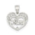 Mama Heart Charm in Sterling Silver