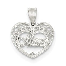 Sterling Silver Mama Heart Charm hide-image