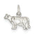 Sterling Silver Cow Charm hide-image