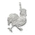 Sterling Silver Rooster Charm hide-image