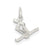 Skier Charm in Sterling Silver