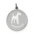 Sterling Silver Airedale Disc Charm hide-image