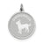 Sterling Silver Chihuahua Disc Charm hide-image