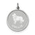 Sterling Silver Collie Disc Charm hide-image