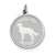 Sterling Silver English Setter Disc Charm hide-image