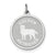 Sterling Silver Golden Retriever Disc Charm hide-image