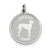 Great Dane Disc Charm in Sterling Silver