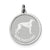 Sterling Silver Greyhound Disc Charm hide-image