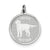 Irish Setter Disc Charm in Sterling Silver