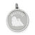 Maltese Disc Charm in Sterling Silver