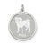 Sterling Silver Pug Disc Charm hide-image