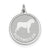 Sterling Silver Rottweiler Disc Charm hide-image