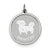 Sterling Silver Shih Tzu Disc Charm hide-image