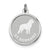 Sterling Silver St. Bernard Disc Charm hide-image