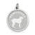 Sterling Silver Weimaraner Disc Charm hide-image