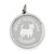 Sterling Silver West Highland Terrier Disc Charm hide-image