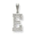 Sterling Silver Initial E Charm hide-image